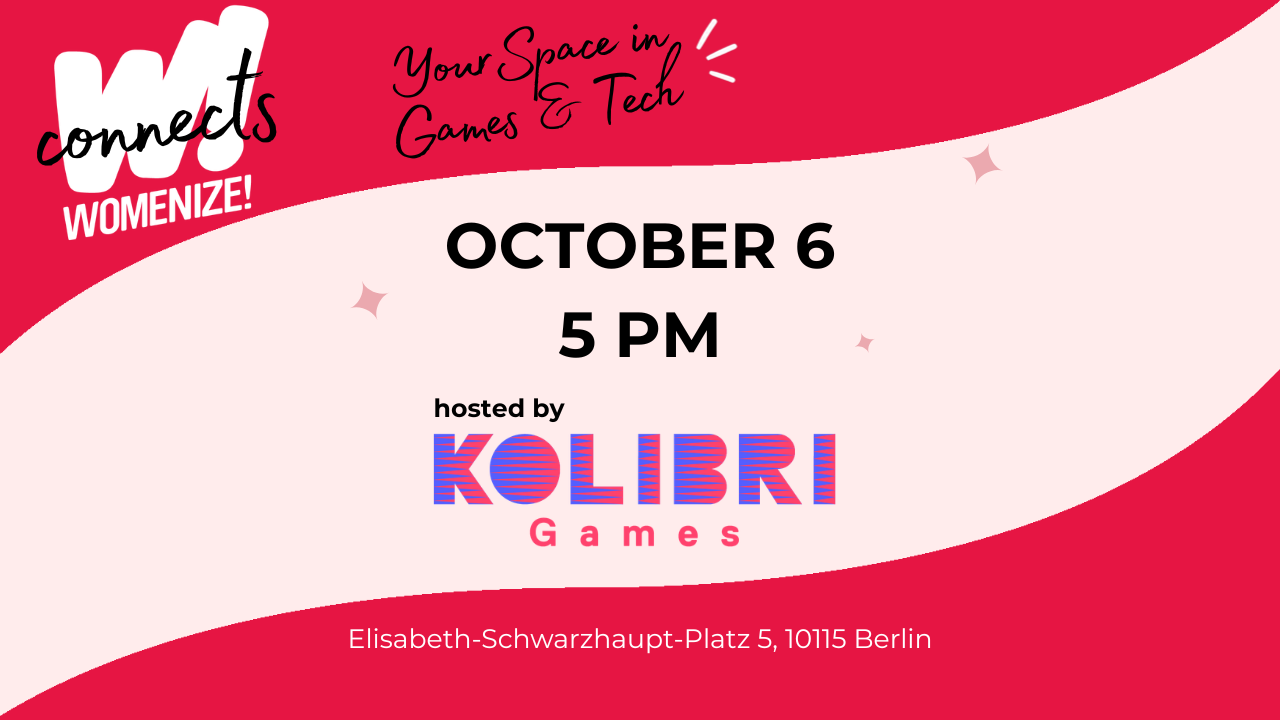 Promo image for Womenize! Connects X Kolibri Games on October 6, 2026
